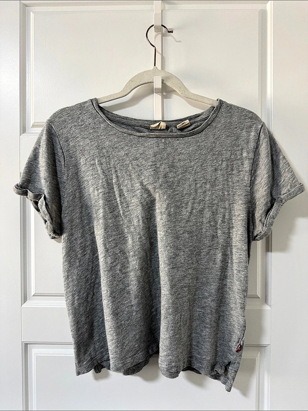 Levi's Gray Cotton Short Sleeve Tee Size Medium